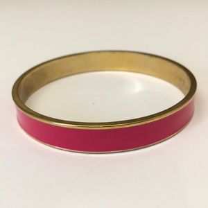Kate Spade ♠️ Pink/gold bangle bracelet